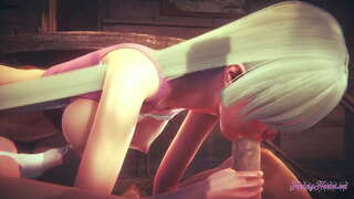 Nanatsu no Taizai Hentai - Elizabeth szopni, majd behatolt